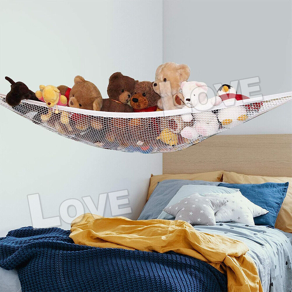 Toy Hammock Soft Large Mesh Net Bedroom Nursery Storage Toys Teddy Bear Children