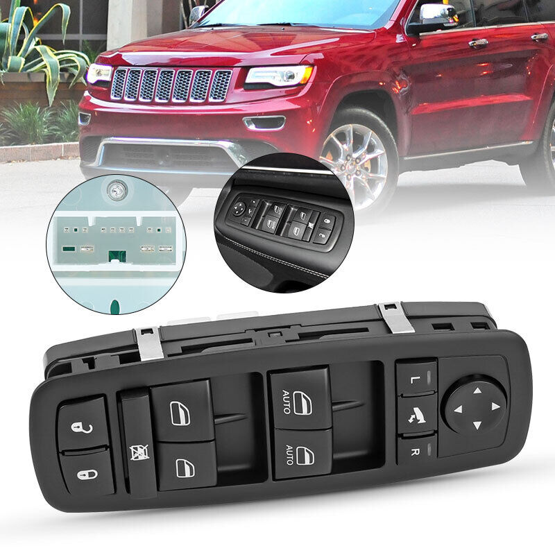 Right Hand Master Power Window Switch For Jeep Grand Cherokee 2014-15 68184803AA