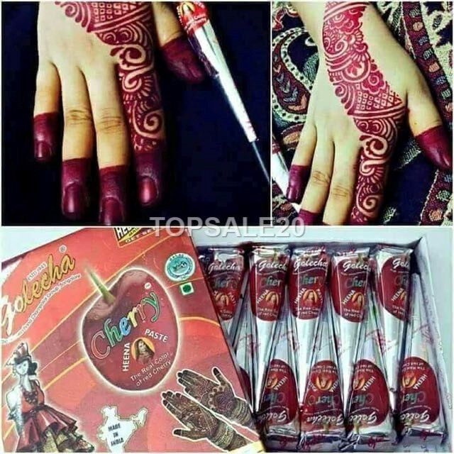 Natural Herbal Heena Mehndi Cones Temporary Tattoo Kit Body Henna Mehandi