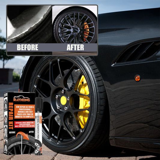 Universal Black Wheel Scratch Repair Touch Up Kit Car Rim Scratch Repair Kits