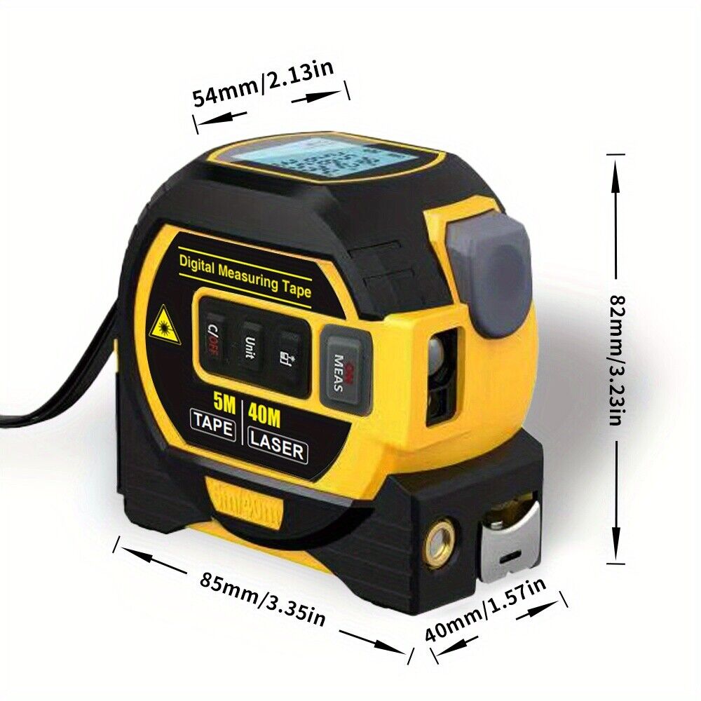 3 in 1 Digital Laser Measurer Tape Distance Meter Measuring Tool Range Finder