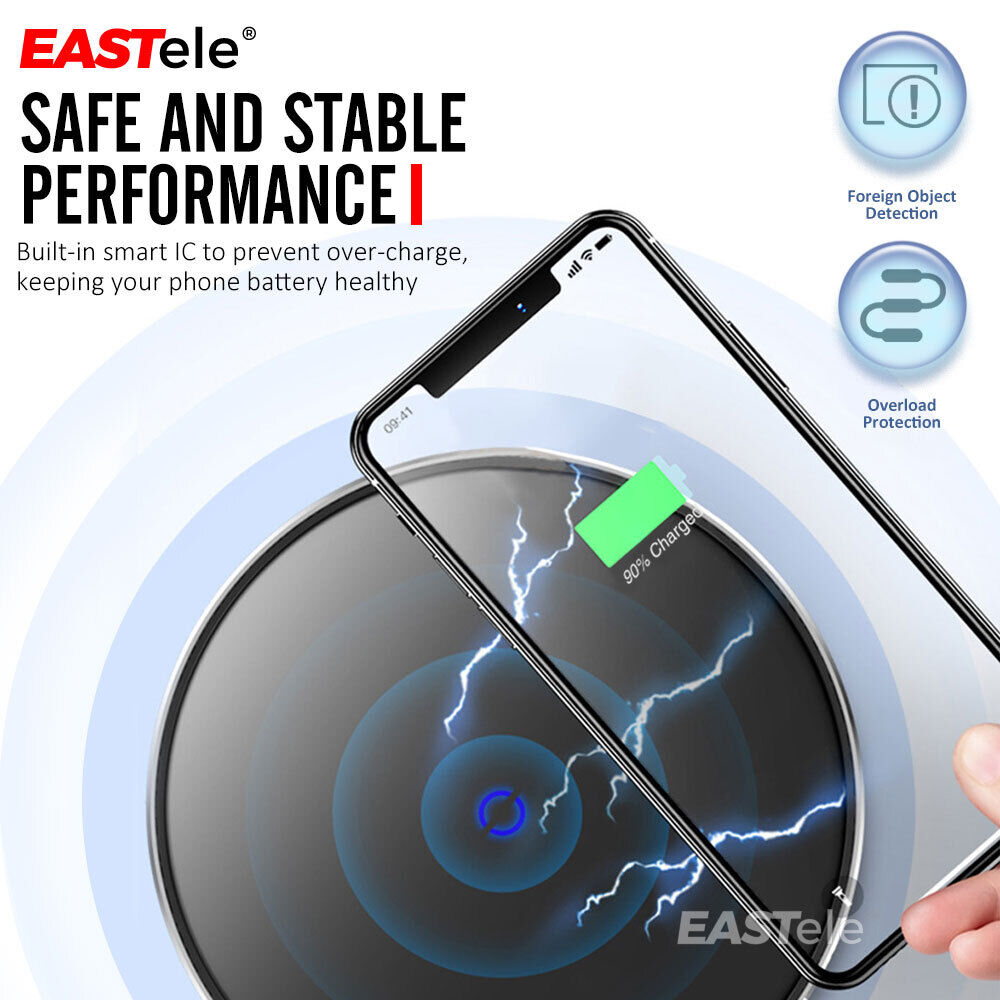 Wireless Charger FAST Charging Pad For iPhone 16 Pro Max 15 14 13 11 Samsung S24