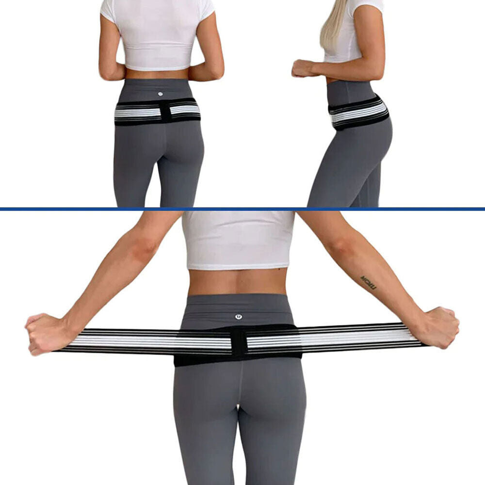 Sacroiliac SI Joint Hip Belt for Lower Back Support Brace Sciatica Pain ReliefLR