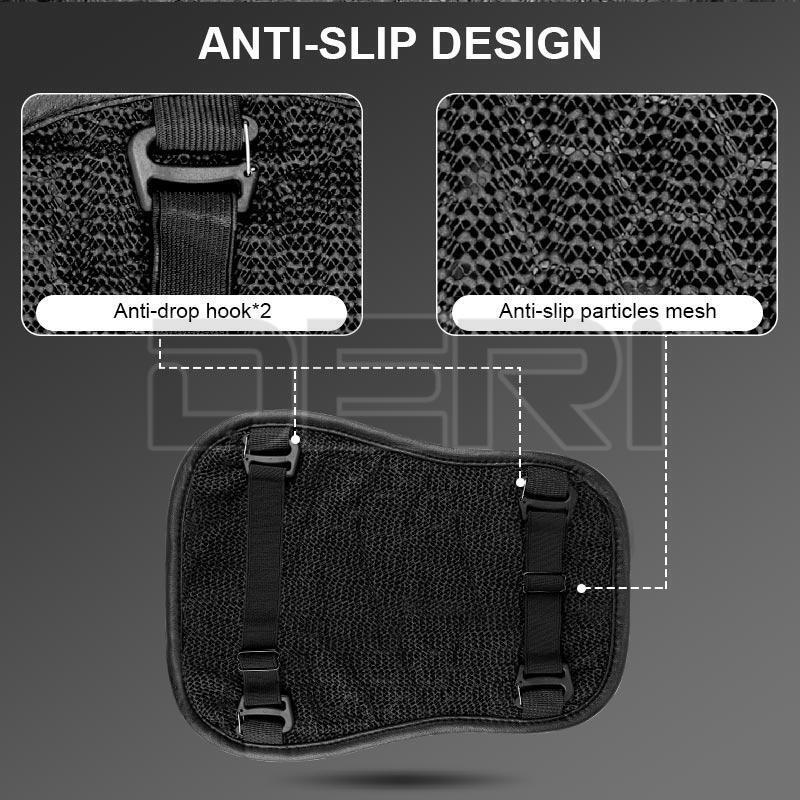 Motorcycle Seat Cushion Gel Pillow Pad Cover Comfort Pressure Relief Universal