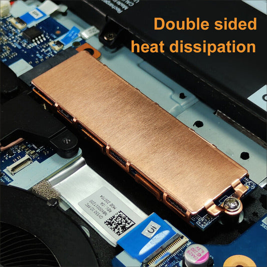 Copper SSD Cooler Double Sided M.2 SSD Cooler Radiator Laptop Accesso
