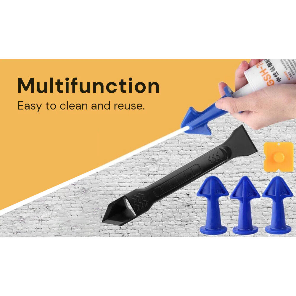 10PCS Caulk Nozzle Applicator Caulking Finisher Sealant Finishing Scraper Tools