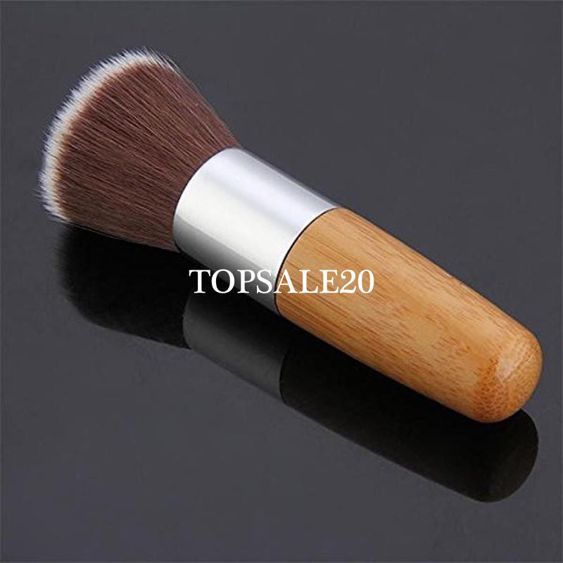 Bamboo Makeup Flat Top Kabuki Brush Multipurpose Powder Buffing Foundation Brush