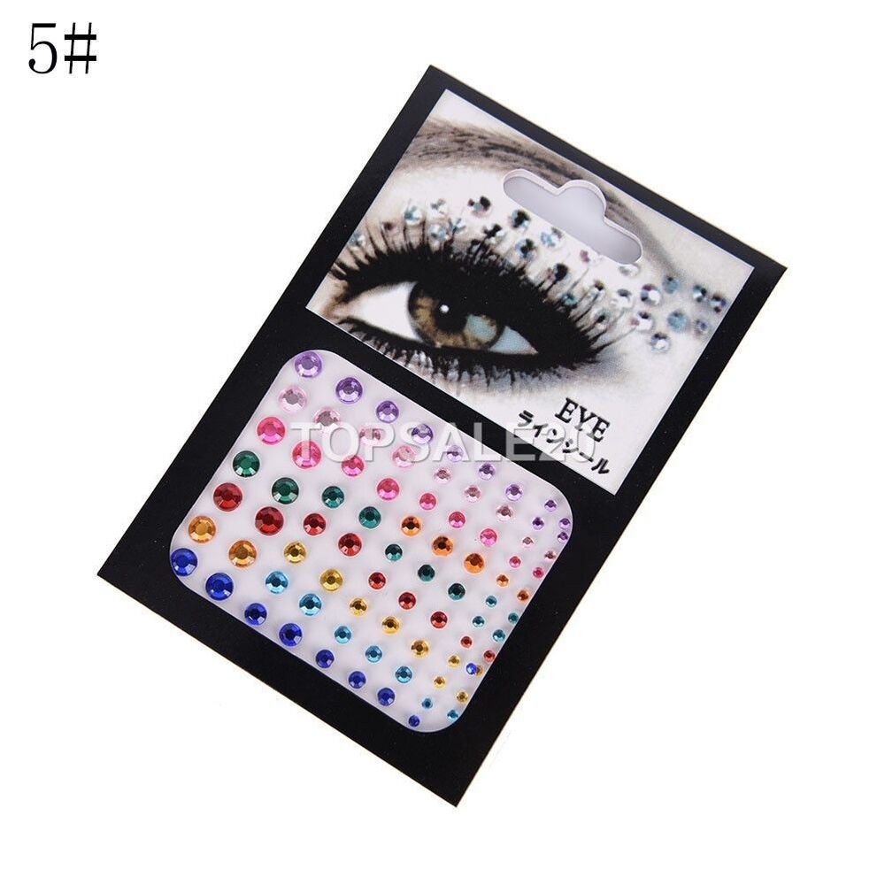 New Eyes Make up Crystal Face Gems Sticker Tattoo Diamond Glitter Stickers