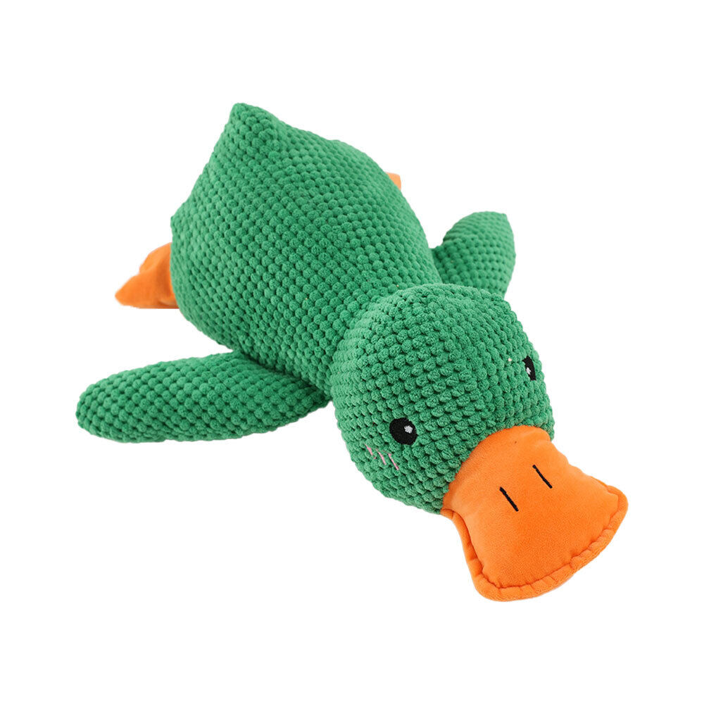 The Mellow-Dog, Yellow Mellow-Dog Calming Duck, Squeaky Dog Toy for Indoor Puppy