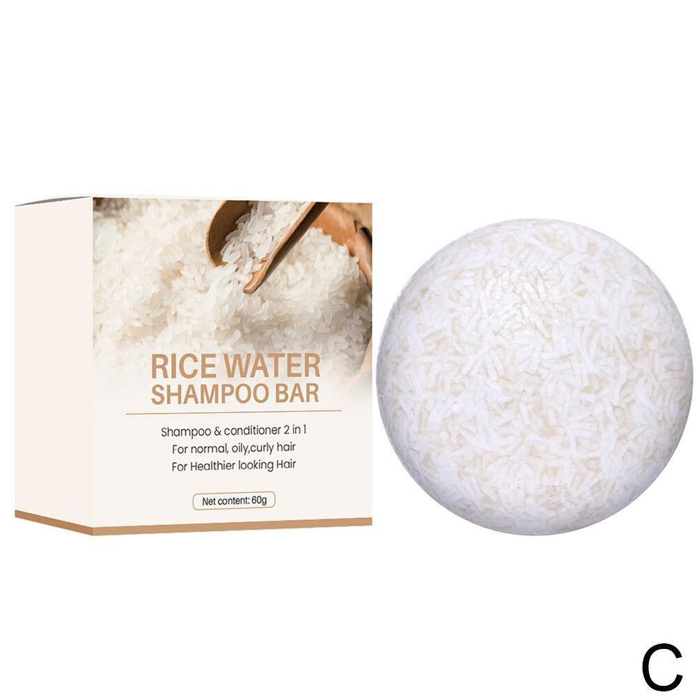 Rice Shampoo Soap Bar Moisturizing Anti-Hair Loss Fast Hair Regrowt h 2024