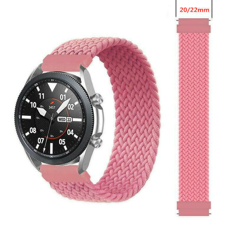 For Samsung Galaxy Watch 7 6 5 4 40 44mm Solo Loop Band Braided Elastic Strap