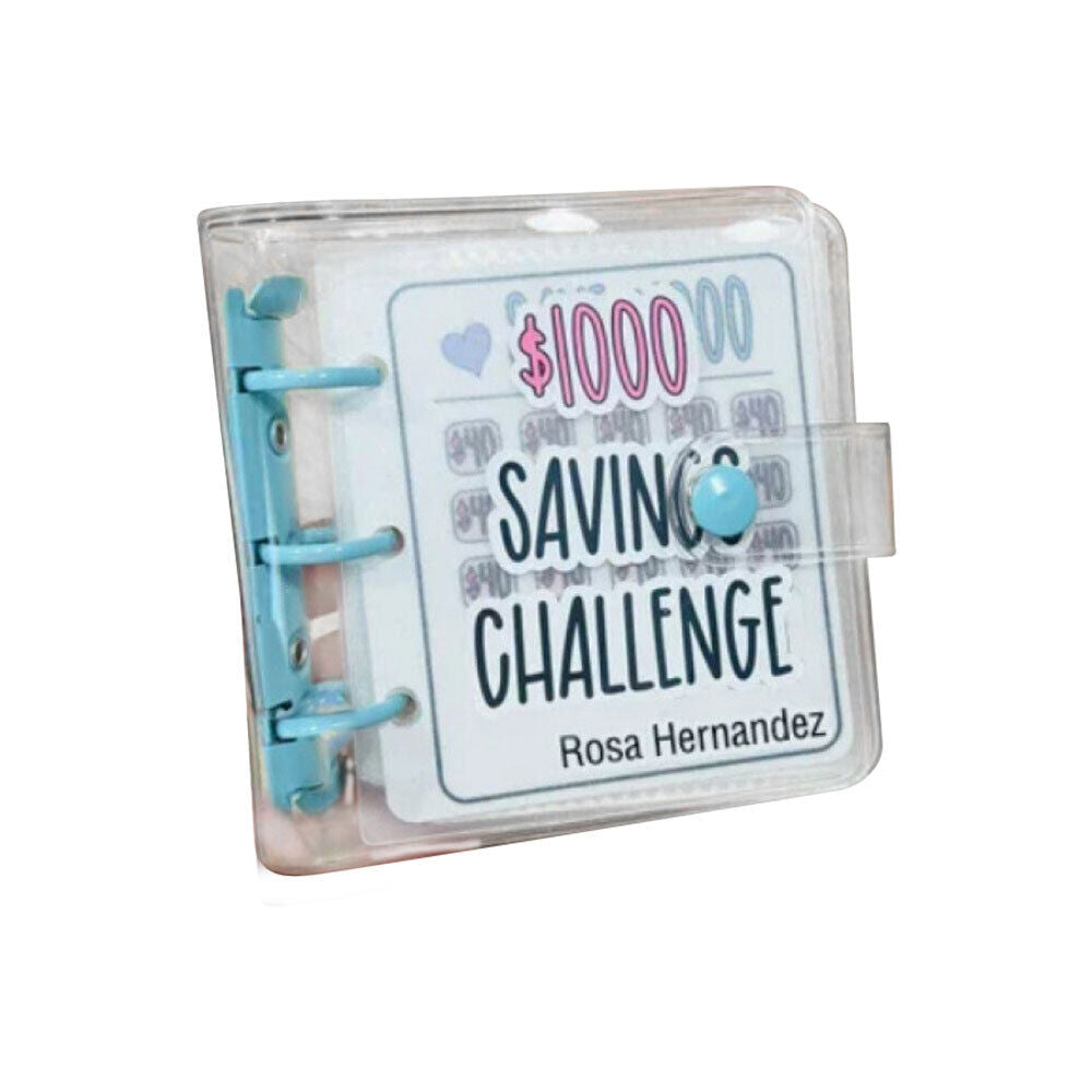 Mini Cash Envelope Challenge Binder Budget Binder Savings Book Save $1000-150