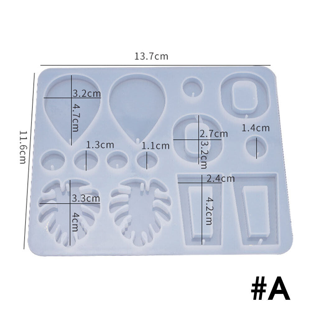 Silicone Resin Mold for Jewelry Earrings Pendant DIY Making Mould Craft Tools