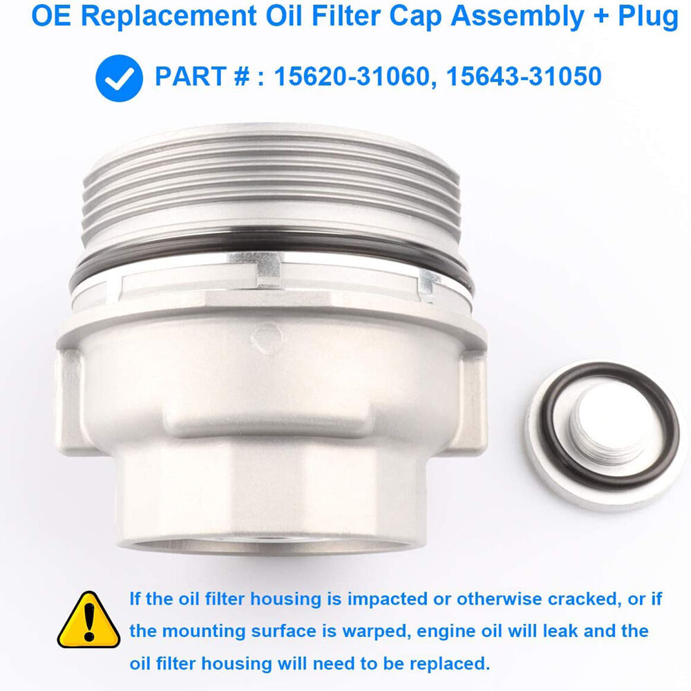 Oil Filter Housing Cap Cover Plug For Toyota Camry/Tundra Tacoma RAV4 1562031060