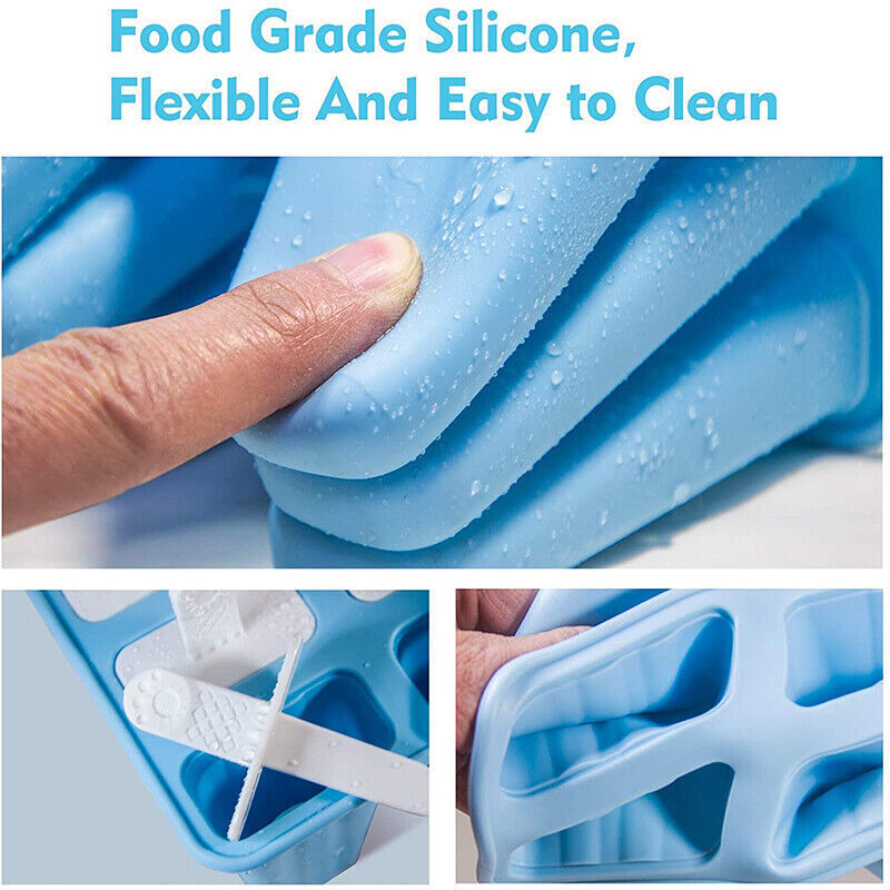 Silicone Ice Cream Mould Block Frozen Molds Icy Pole Jelly Popsicle