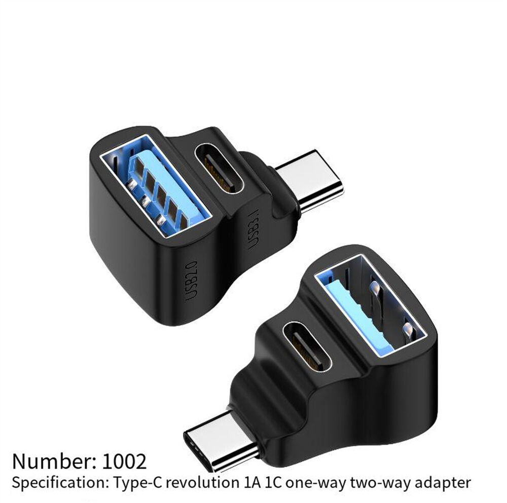 USB C Male To Female Adapter Connector C-Type 2-In-1 Adapter For Game Console