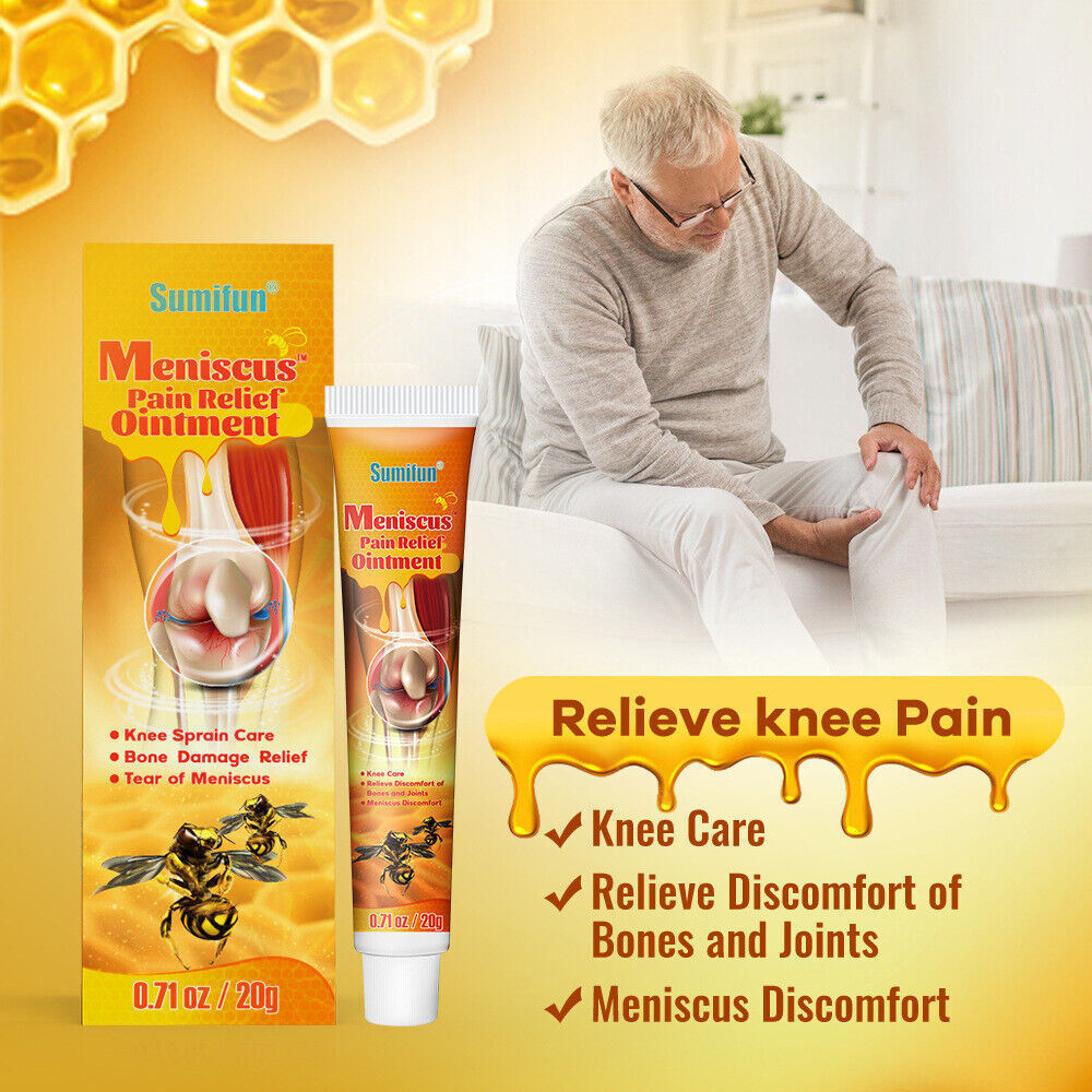 2Pcs Bee Venom Topical Cream Meniscus Pain Relief Ointment Professional Treatment Gel