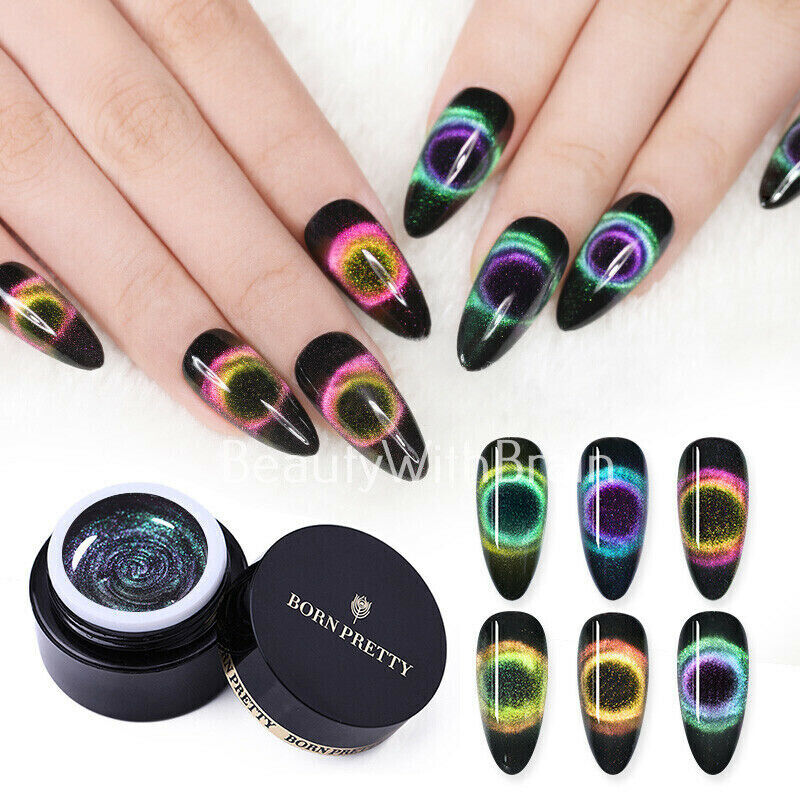 2pcs BORN PRETTY 9D Magnetic Cat Eye Gel Polish Soak Off UV Gel Nail Art Varnish