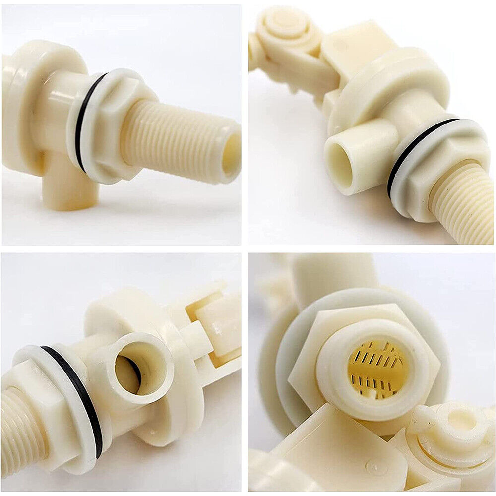 2PCS WATER TROUGH AUTOMATIC CATTLE DOG HORSE BOWL FLOAT VALVE PLASTIC