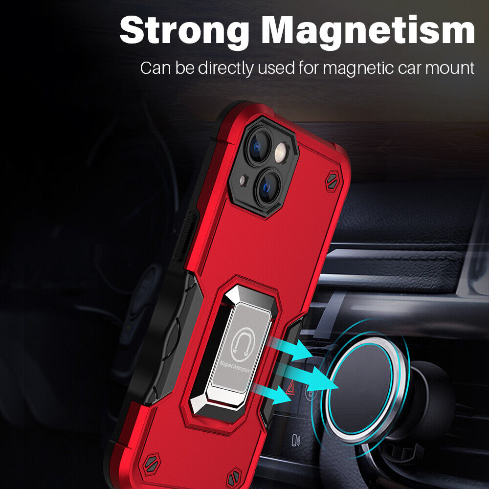 Shockproof Case For iPhone 13 12 11 Pro Max XS 8 Heavy Duty Magnetic Hard Cover