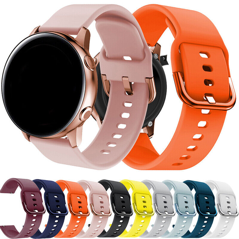 Silicone Sports Strap For Samsung Galaxy Watch Active2 40mm 44mm Wrist Band Belt