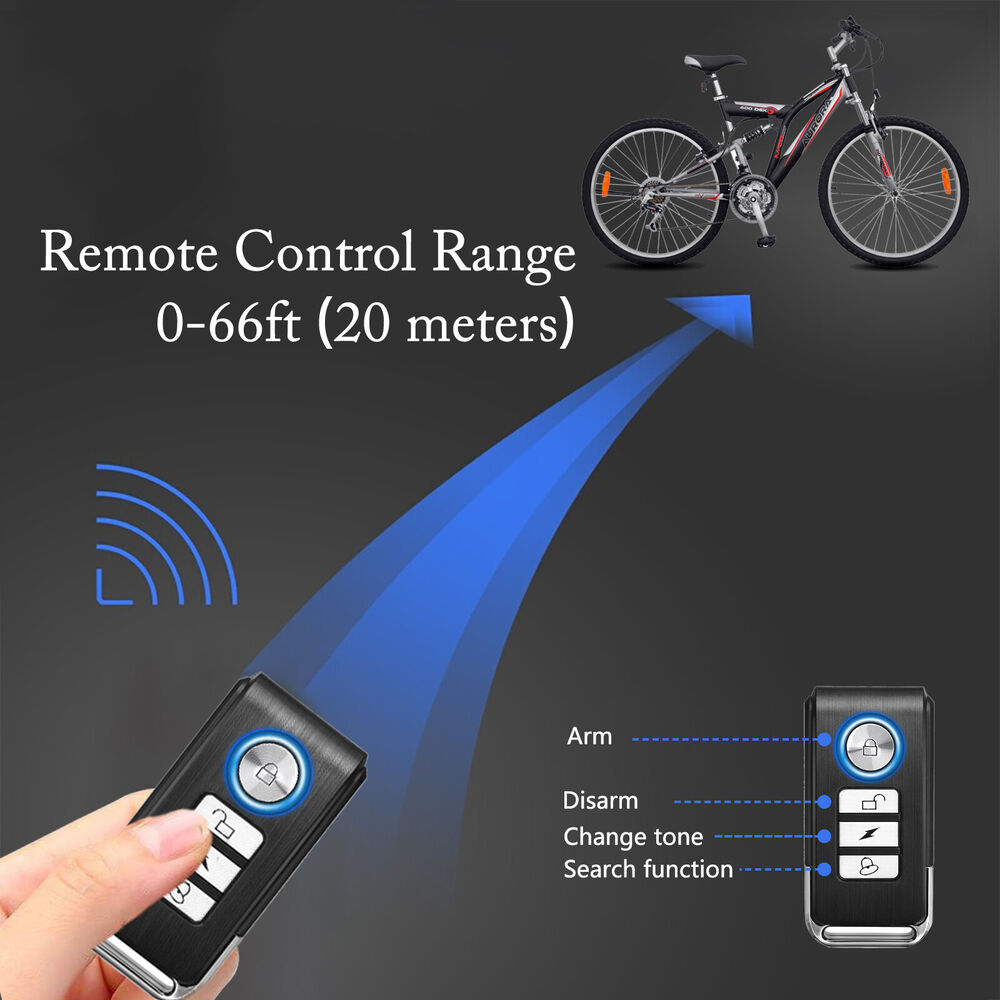 Security Wireless Remote Control Car Vehicle Burglar Vibration Alarm Anti-thief