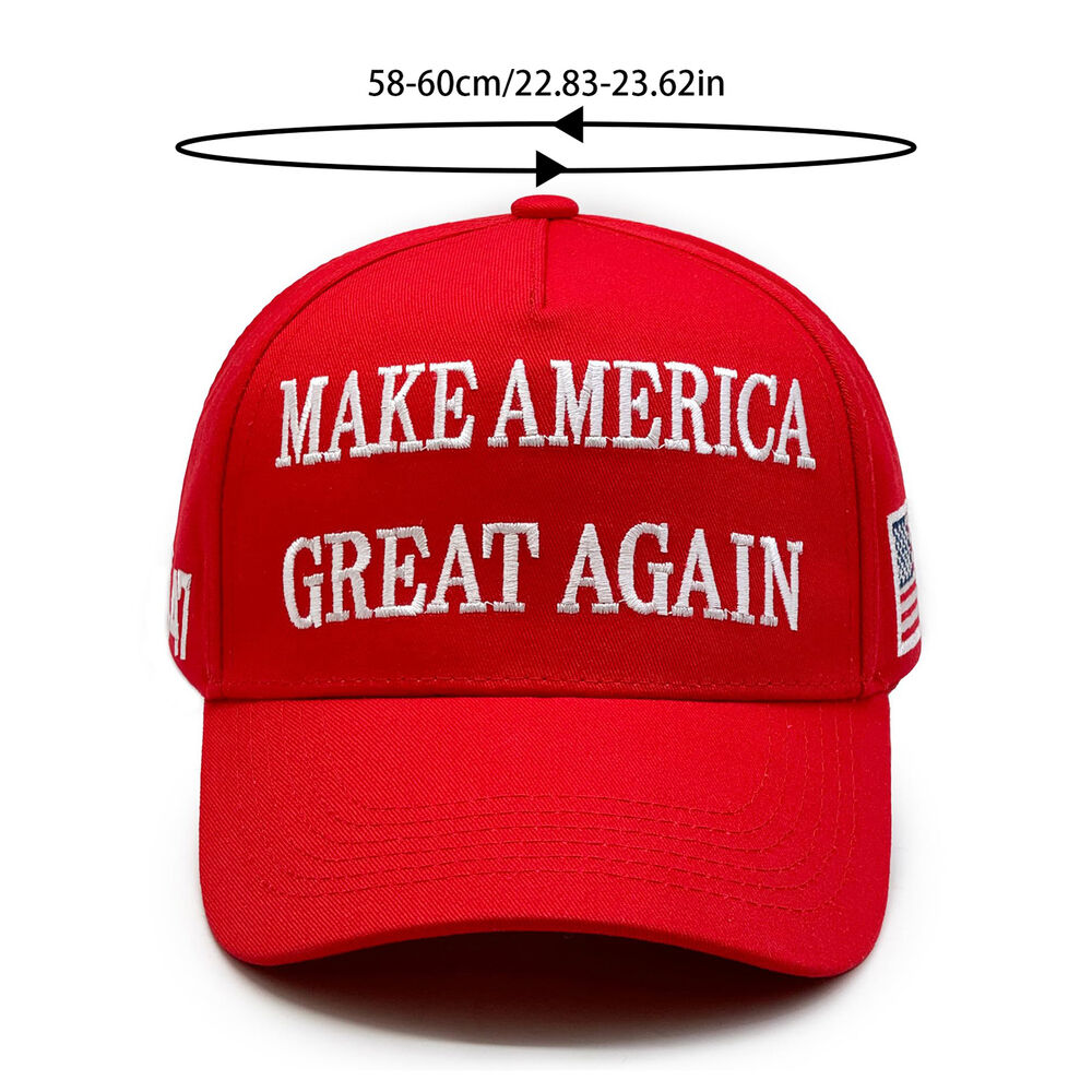 USA MAGA Make America Great Again Hat Donald-Trump Caps Outdoor Red