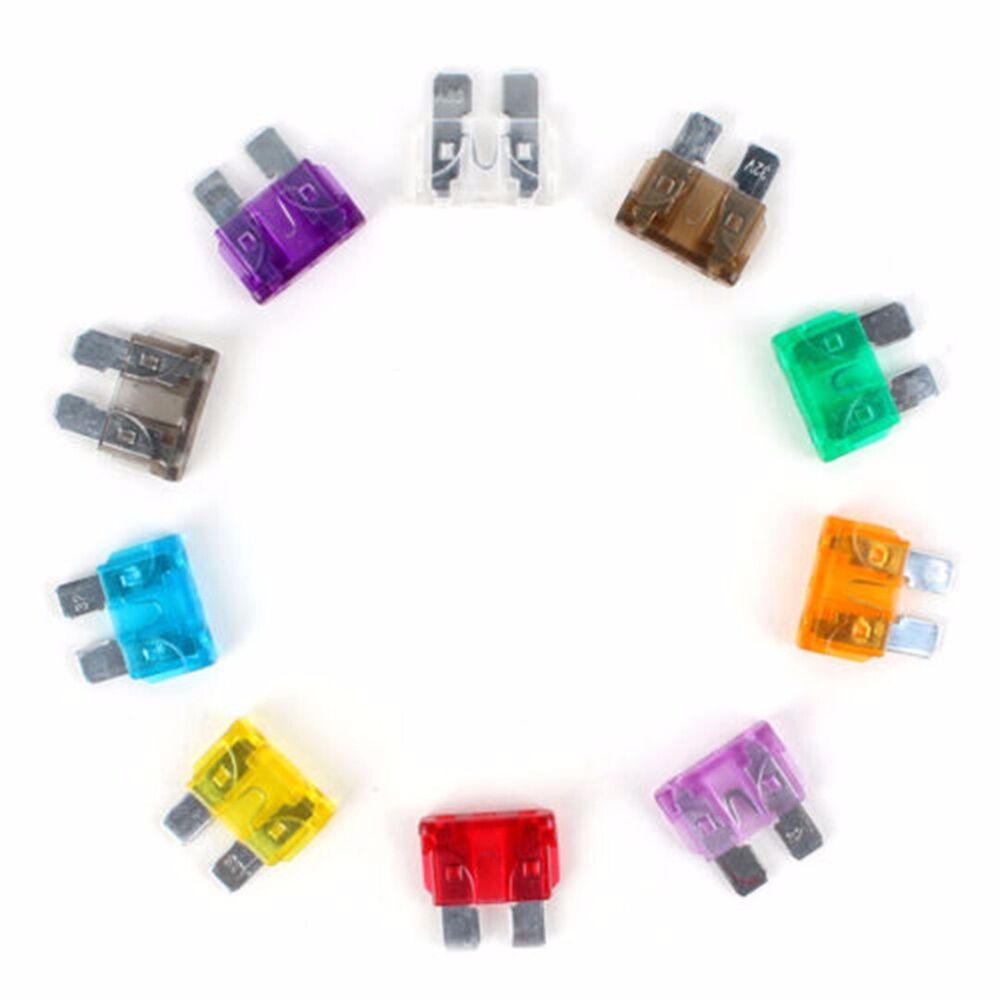 100Pcs 2A-35A Standard Auto Car Truck SUV Assorted Blade Fuse Assortment Kits XL