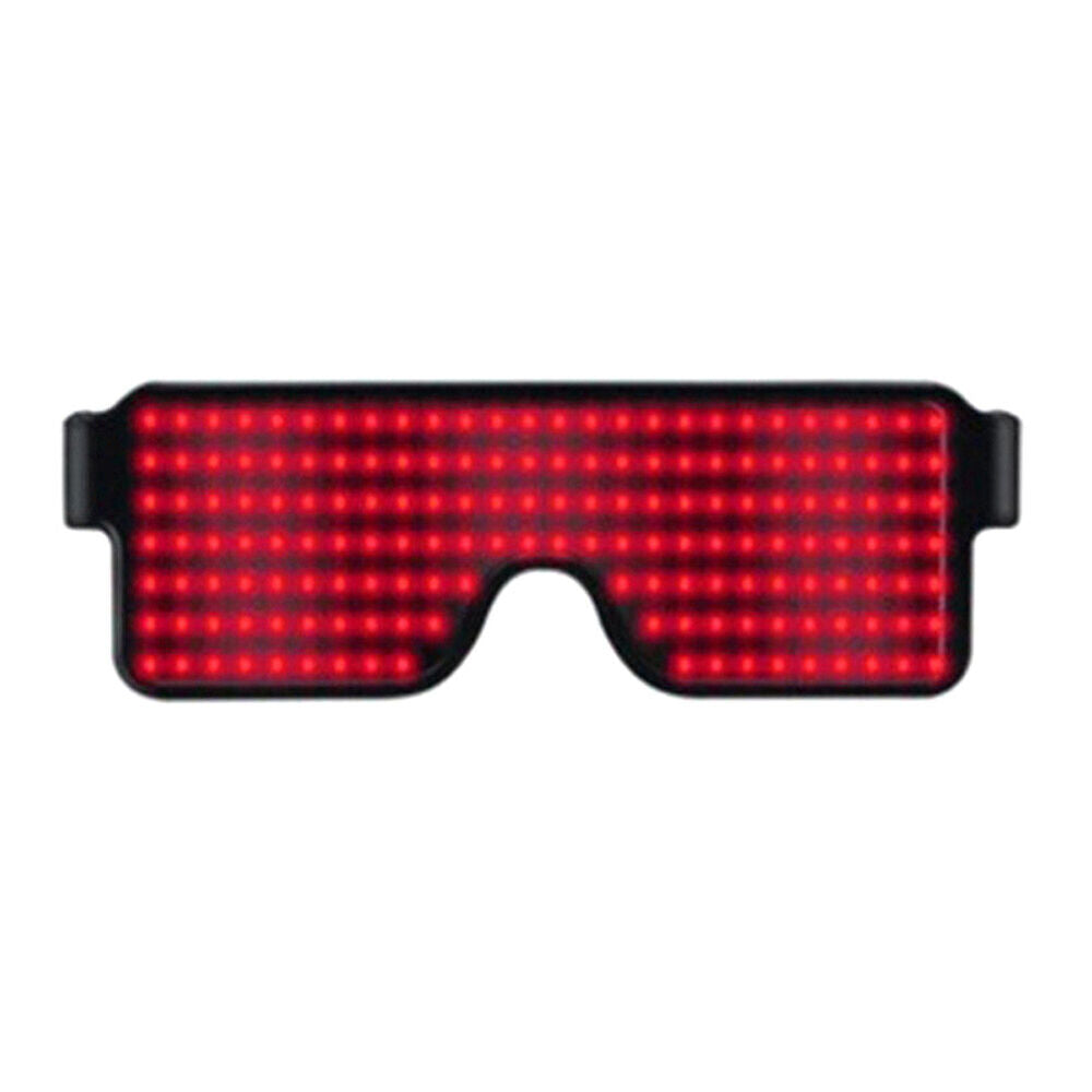 LED Light Up Flashing Neon Rave Glasses El Wire Luminous Sunglasses Party Disco