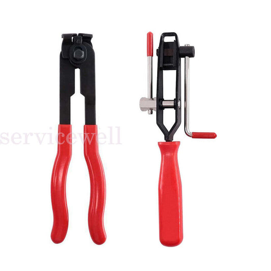 Auto CV Joint Boot Clamps Pliers 2pcs/Set Automobile Car Banding Clamp Tool Kit