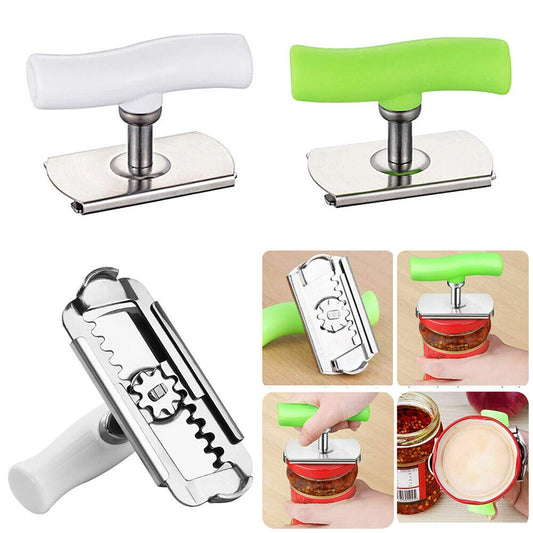 New Adjustable Stainless Steel Easy Grip Jar Lid Opener Top Bottle Twist Tool