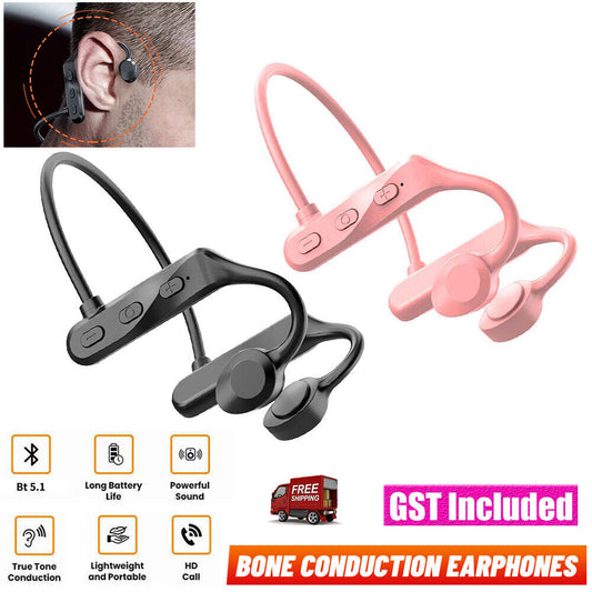 Waterproof Bone Conduction Earphones Wireless Headphones Headset Sport Bluetooth