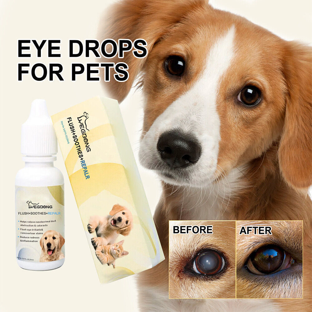 2x Eye Drops for Pet Anti Bacterial Viral and Fungal & Infections Dog Cat Eye Care╯