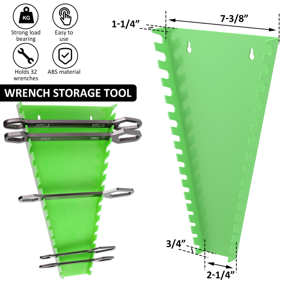 2Pcs Wrench Organizer Wrench Storage Rack Plastic Spanner Tools Holders