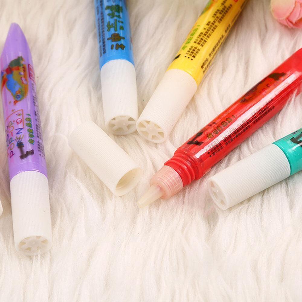 6PC Puffy 3D Art Pens - Ink Puffs Up Like Popcorn Just Use Kids Hairdryer DIY