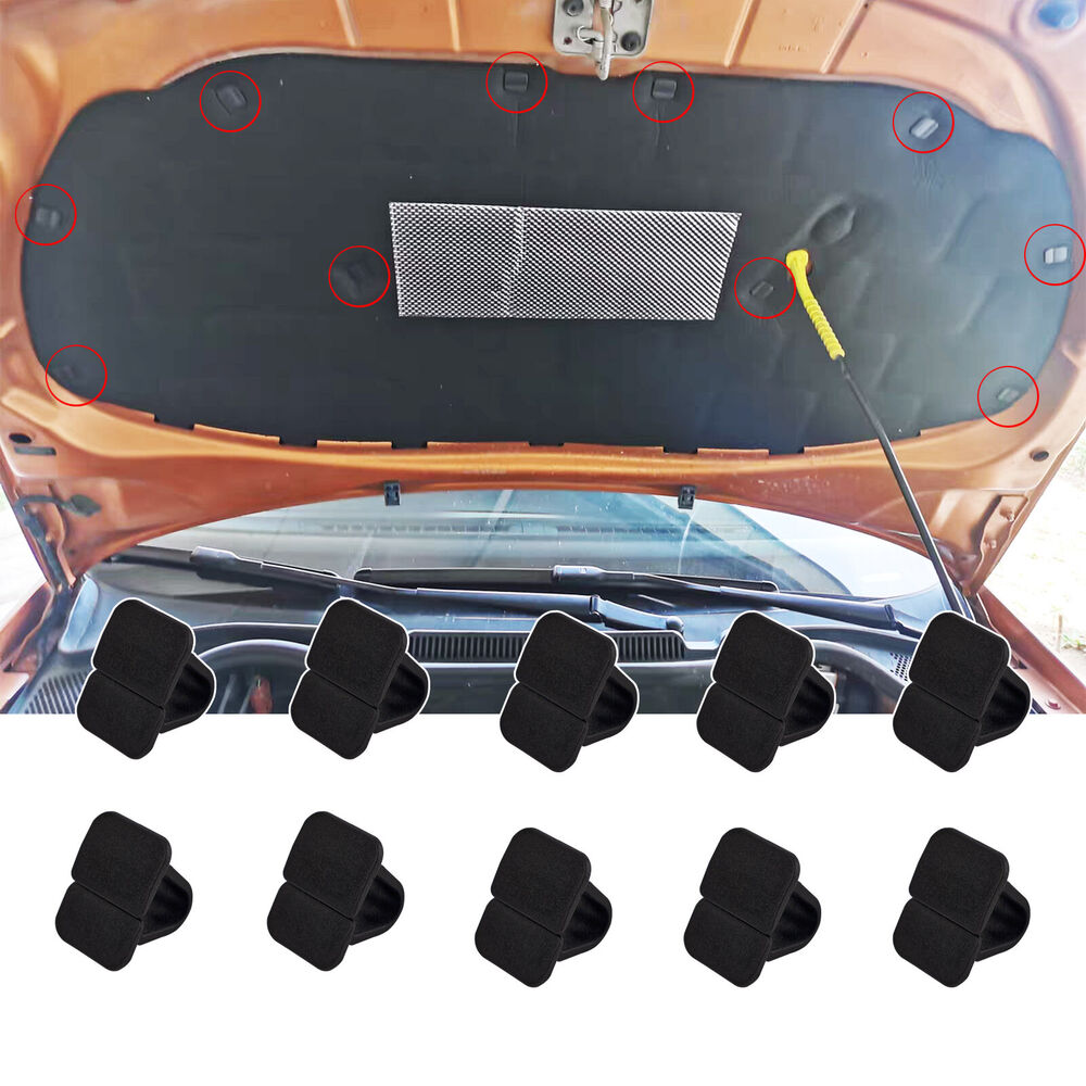 10PCS Car Hood Insulation Retainer Clip Plastic 1H5863849A01C For VW Polo Tiguan