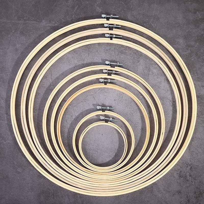 3-10 Inch Bamboo Embroidery Hoops Round Loop Circle Craft Cross Stitch Hoop Part