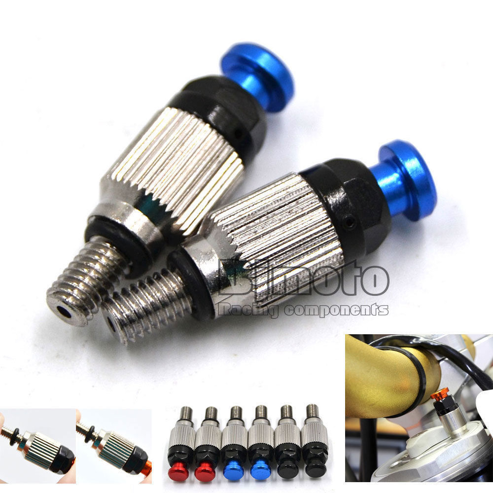 Front Fork Air Bleeder Valves For Showa Dirt Bike Kawasaki Yamaha YZ125 YZ250