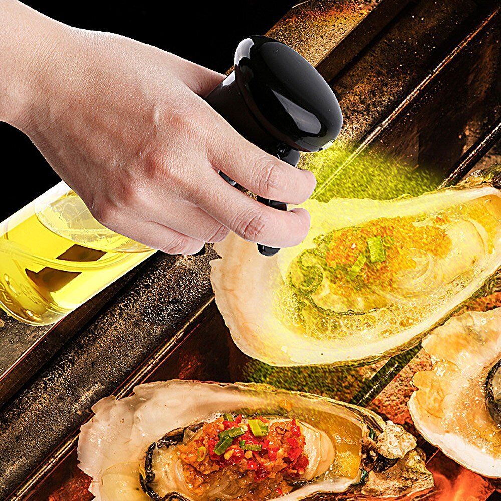 Olive Oil Sprayer Dispenser Cooking Baking BBQ Roasting Oil Spray Bottle #T