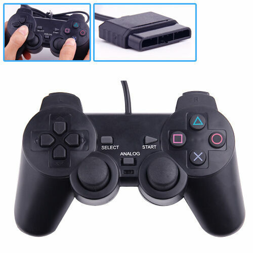 Wired Game Controller Dual Vibration Gamepad For PlayStation 2 PS2 TV Box