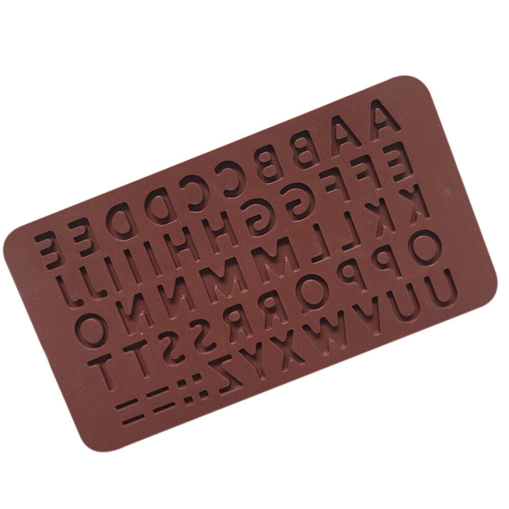 3D Alphabet Letters Silicone Mould Chocolate Sugar Fondant Cake Wedding Decor