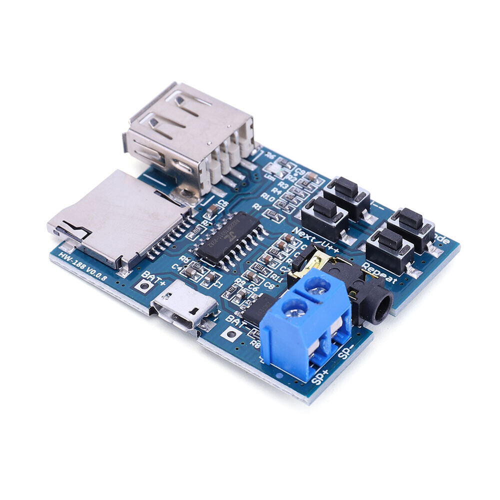 Audio Player Amplifier Module 2W Voice Amplifier Module 3.7-5.5V for Voice Audio