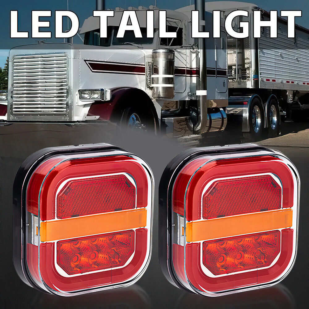 2x LED Tail Lights Stop Indicator Reverse 12V Ute Trailer Caravan Truck Boat