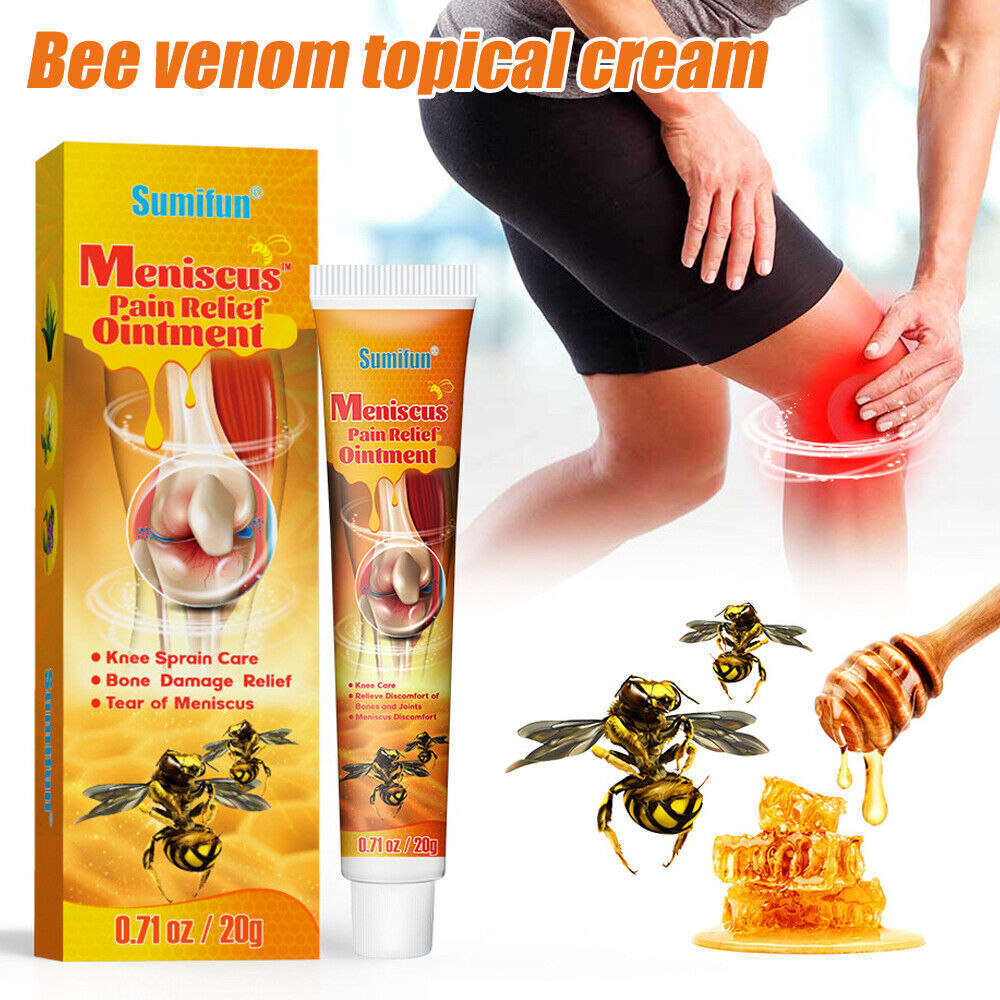 2Pcs Bee Venom Topical Cream Meniscus Pain Relief Ointment Professional Treatment Gel