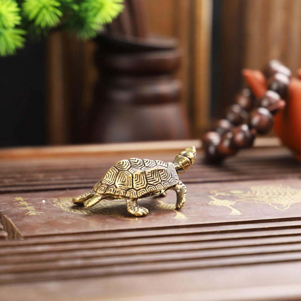 Turtle Tortoise Statue Turtle Figurines Brass Tortoise Desktop Ornaments