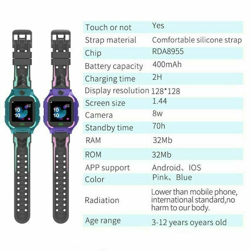 Kids Smart Watches SIM GSM SOS Call Phone Game Camera Tracker Smart Wristwatches