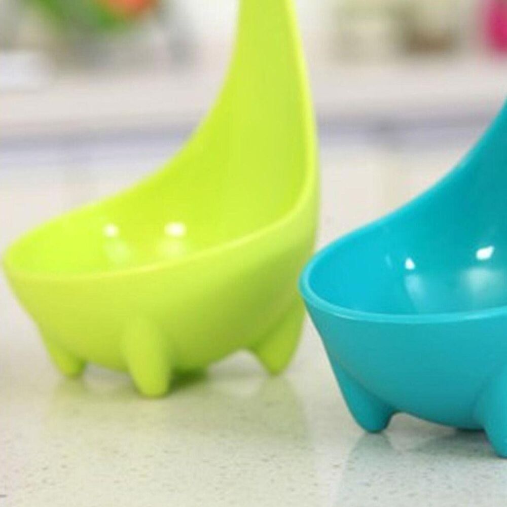 2x Nessie Soup Ladle Long Handle Loch Ness Monster Dinosaur Kitchen Food Spoon