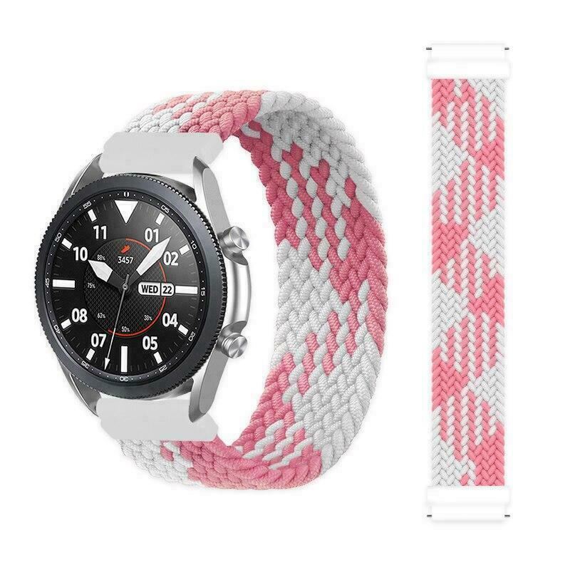 For Samsung Galaxy Watch 7 6 5 4 40 44mm Solo Loop Band Braided Elastic Strap