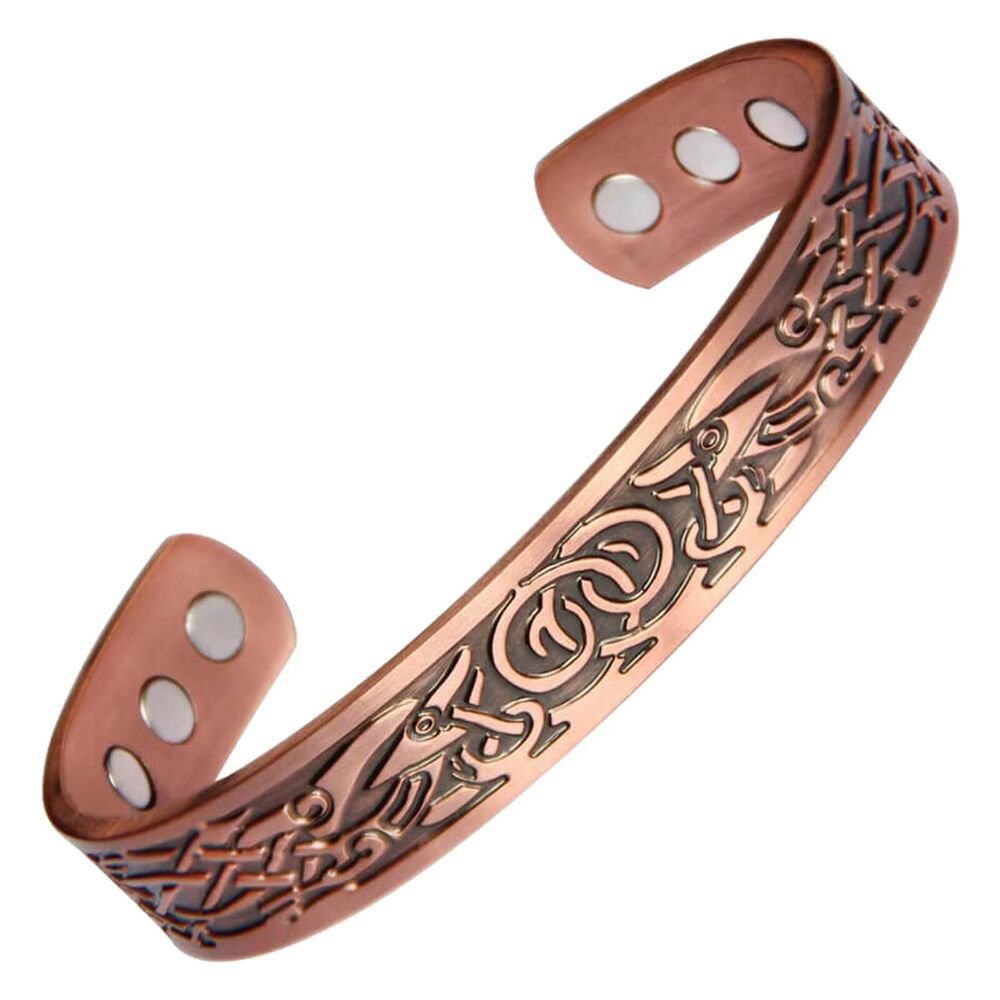 Pure Copper Magnetic Bracelet Arthritis Pain Relief Bangle Healing Therapy Gift