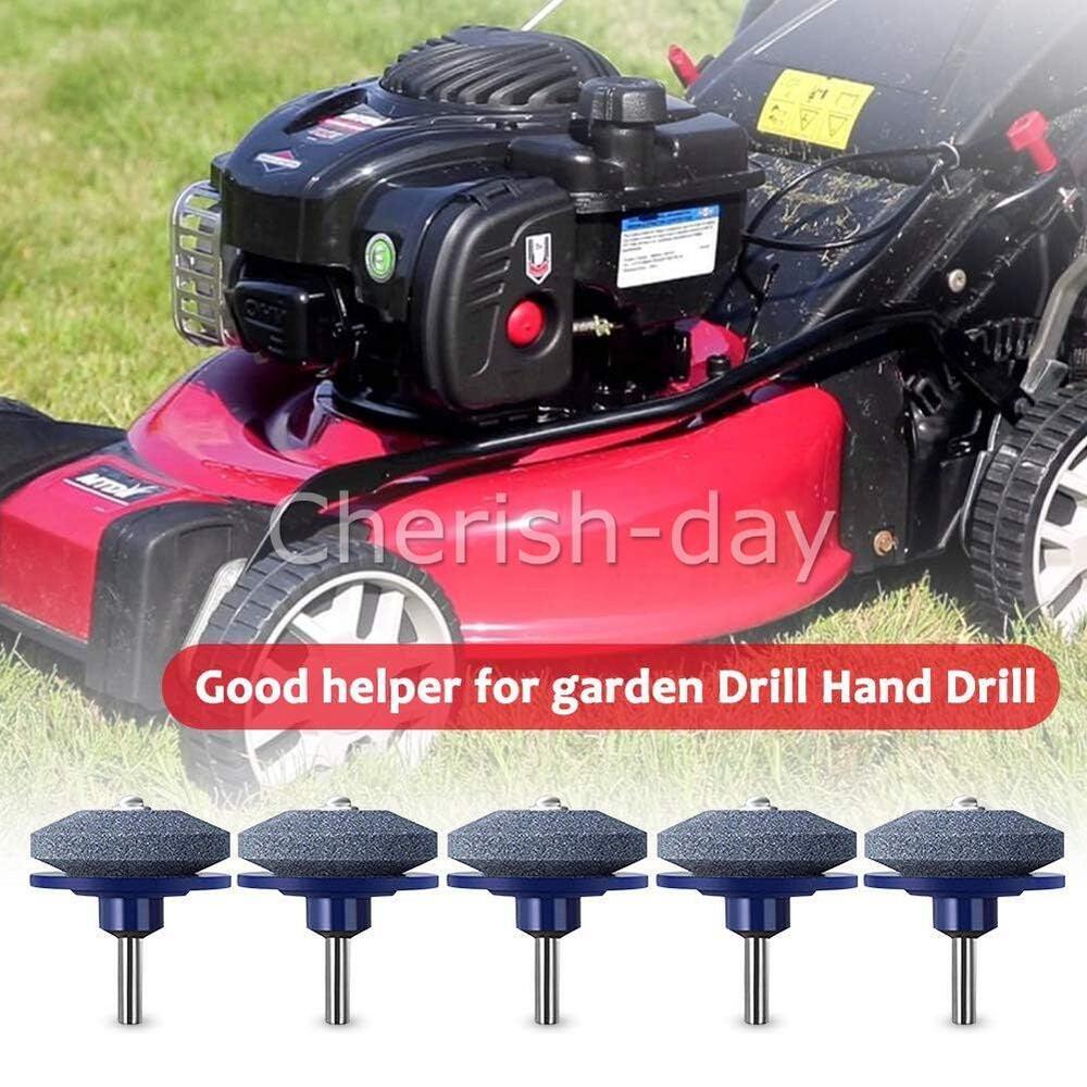 5x Universal Lawn Mower Faster Sharpener Grinder Garden Tools Rotary Drill